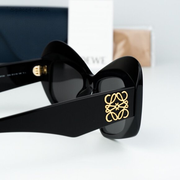 Loewe Women Sunglasses Black Grey Cat Eye LW40128I ANAGRAM 01A NEW AUTHENTIC main image 9